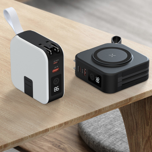 Five in one magnetic wireless power bank 22.5W portable power bank 10000mAh travel charger